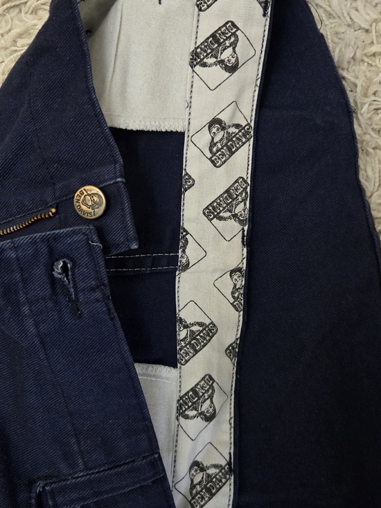 VTG 90s Ben Davis Gorilla Cut Navy Work Wear Pants 38x32 - Picture 7 of 9